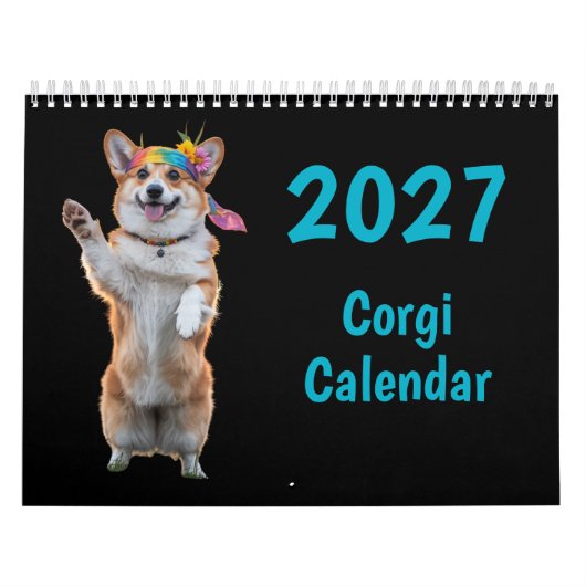 2027 Corgi-hondenkalender Kalender (Hoes)