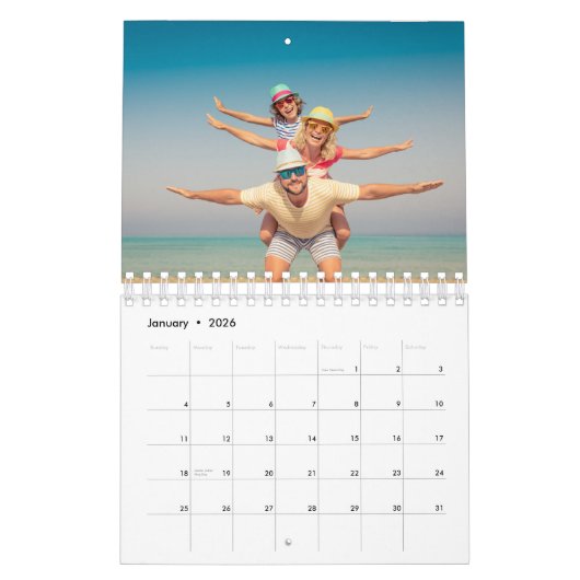 2027 Custom Photo Calendar Simple Create Your Own Kalender (Jan 2026)