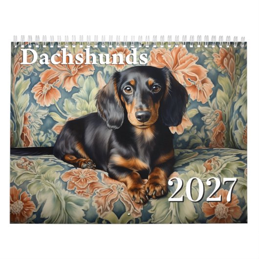 2027 Dachshonden Kalender (Hoes)