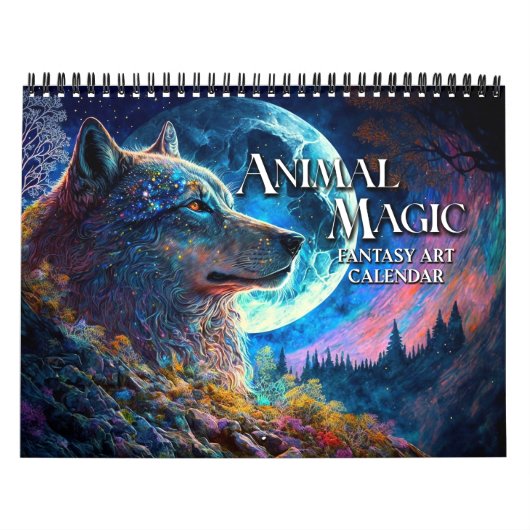 2027 Dierenmagie Fantasy Kunstkalender Kalender (Hoes)