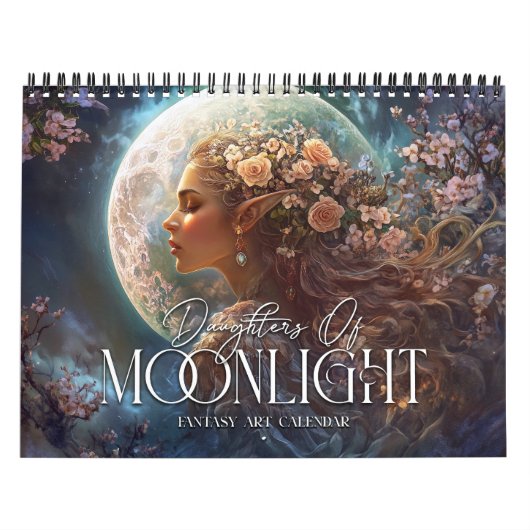 2027 Dochters van maanlicht fantasie kunst Kalender (Hoes)