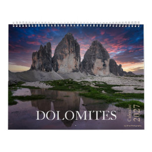 2027 Dolomieten natuur & landschap foto Kalender