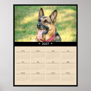 2027 Duitse Herders Wandkalender - Trouw Honden Poster