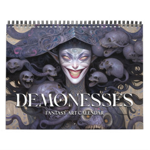 2027 Duivelinnen Donkere Fantasy Kunstkalender Kalender