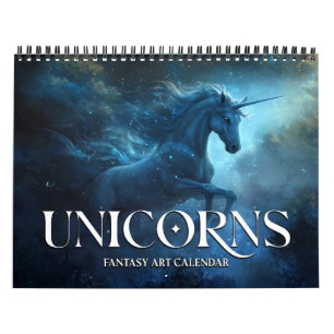 2027 Eenhoorns 2 Fantasy Kunstkalender Kalender