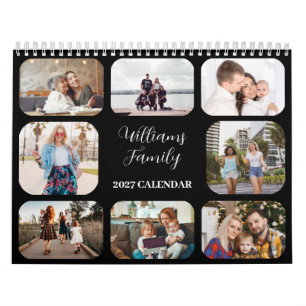 2027 Eenvoudig Modern Aangepast 21 Foto's Familie Kalender