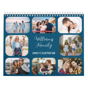 2027 Eenvoudig Modern Aangepast 21 Foto's Familie Kalender