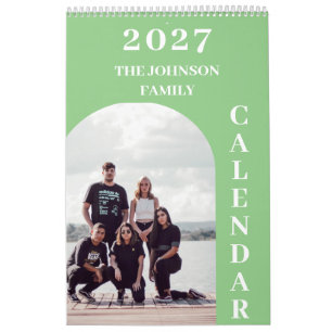 2027 Eenvoudig Modern Persoonlijk 14 Foto's Famili Kalender