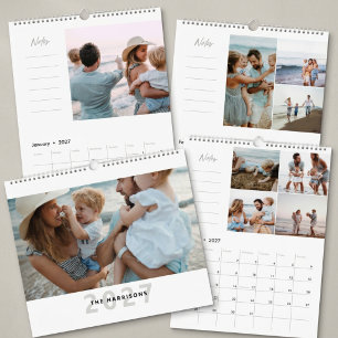 2027 Eenvoudige Moderne Aangepaste Familie Foto C Kalender