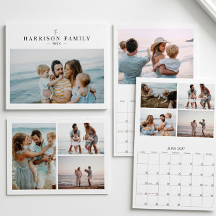 2027 Eenvoudige Moderne Aangepaste Fotosjabloon Co Kalender
