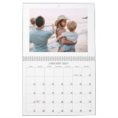 2027 Eenvoudige Moderne Aangepaste Fotosjabloon Co Kalender (Jan 2027)