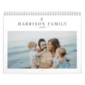 2027 Eenvoudige Moderne Aangepaste Fotosjabloon Co Kalender (Hoes)