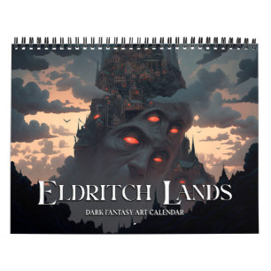 2027 Eldritch Lands 6 Donkere Fantasie Horror Kuns Kalender
