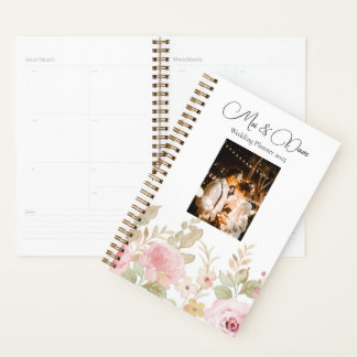 2027 Elegante Bloemige Huwelijkspersoonlijke Huwel Planner