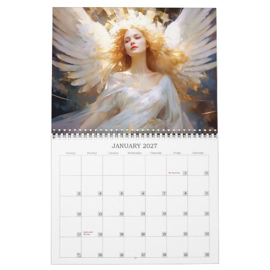 2027 Engelen Kalender (Jan 2027)