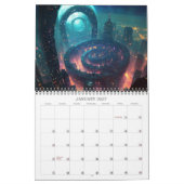 2027 Epische Science-Fiction Steden Sciencefiction Kalender (Jan 2027)