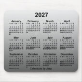 2027 Faded witte kalender van Janz Muismat (Voorkant)
