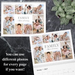 2027 Familie Aangepaste Foto Kalender