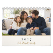 2027 Familie Foto Crème en Goud