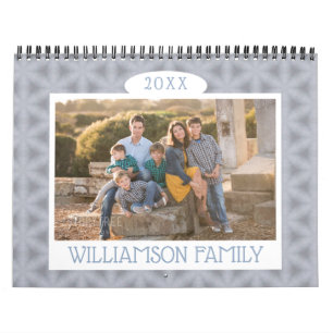 2027 Familie Foto's Seizoenspatronen Kalender