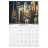2027 Fantastische Steden Science Fiction Kalender (Feb 2027)