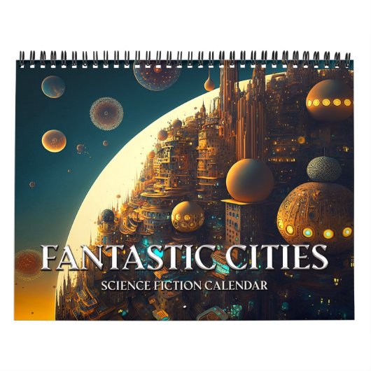 2027 Fantastische Steden Science Fiction Kalender (Hoes)