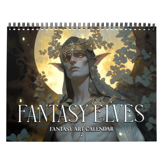 2027 Fantasy Elfen Fantasy Art Kalendar Kalender (Hoes)