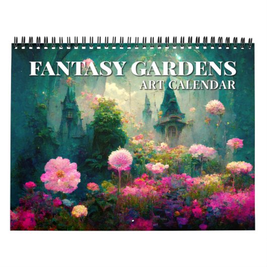 2027 Fantasy Gardens Fantasy Kunstkalender Kalender (Hoes)