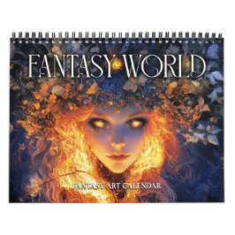 2027 Fantasy World 2 Fantasie Kunstkalender Kalender