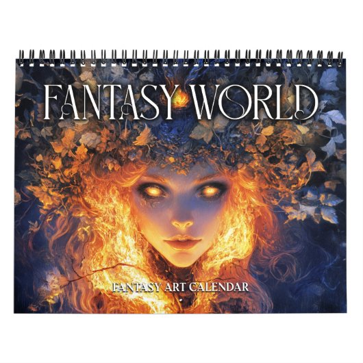 2027 Fantasy World 2 Fantasie Kunstkalender Kalender (Hoes)
