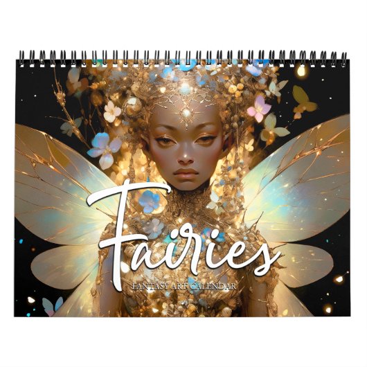2027 Feeën 5 Fantasy Kunstkalender Kalender (Hoes)