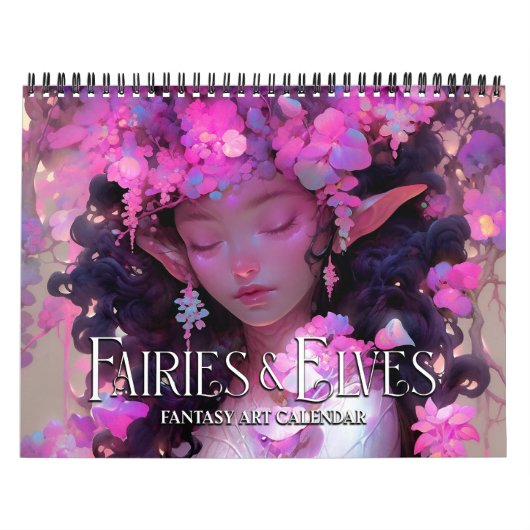 2027 Feeën & Elfen Fantasy Kunstkalender Kalender (Hoes)