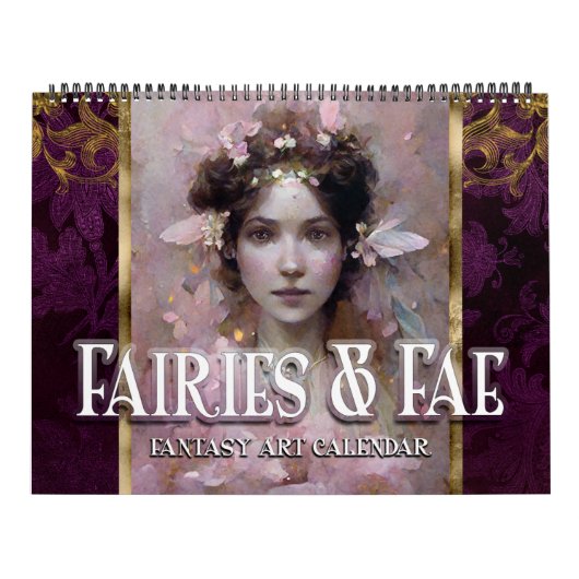 2027 Feeën & Fae 1 Fantasy Kunstkalender Kalender (Hoes)