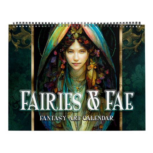 2027 Feeën & Fae 2 Fantasie Kunstkalender Kalender (Hoes)