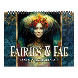 2027 Feeën & Fae 3 Fantasy Kunstkalender Kalender