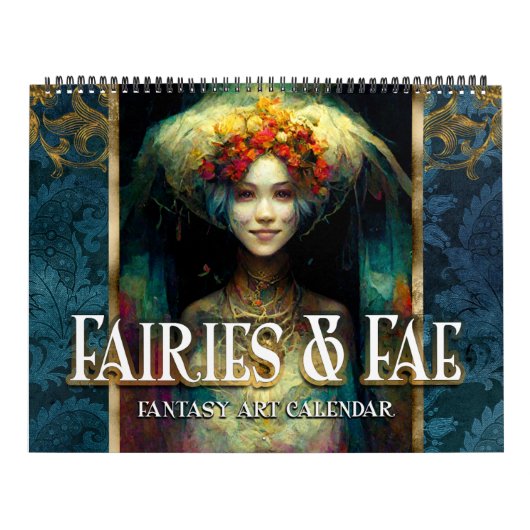 2027 Feeën & Fae 3 Fantasy Kunstkalender Kalender (Hoes)