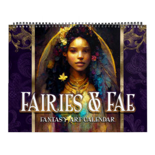2027 Feeën & Fae 5 Fantasy Kunstkalender Kalender