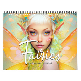 2027 Feeën Fantasy Kunstkalender Kalender