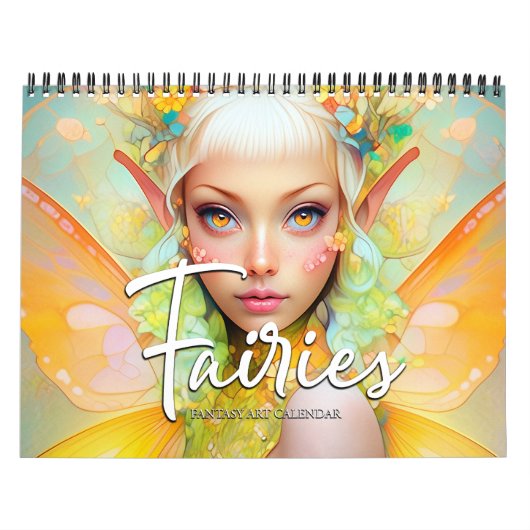 2027 Feeën Fantasy Kunstkalender Kalender (Hoes)