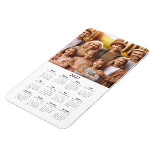 2027 Foto-agenda-magneet met volledig beeld Magneet
