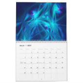 2027 Fractale Kunst Abstract Psychedelisch Kalender (Mar 2027)