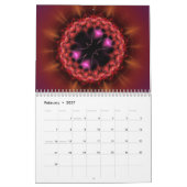 2027 Fractale Kunst Abstract Psychedelisch Kalender (Feb 2027)