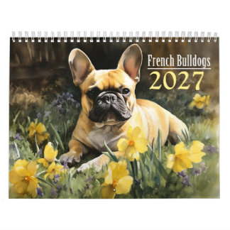 2027 Franse Bulldog Kalender