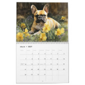 2027 Franse Bulldog Kalender (Mar 2027)