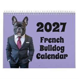 2027 Franse Bulldog Kalender