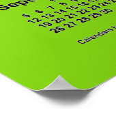 2027 Gele Groen Kalender van Janz Print (Hoek)