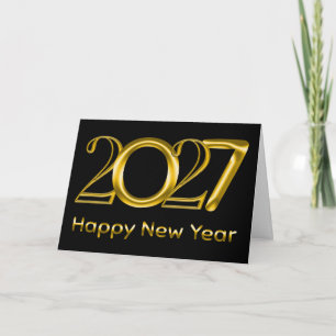 2027 Gelukkig Nieuwjaar Feestdagen Kaart