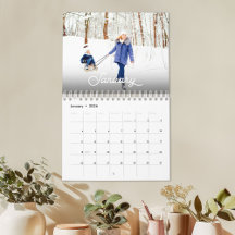 2027 Gepersonaliseerde gezelfgemaakte foto-agenda