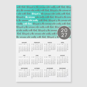 2027 Gezegende is de Vrouw Magnetische Kalender