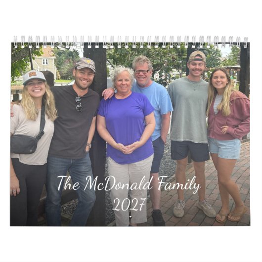 2027 gezinsfotokalender kalender (Hoes)